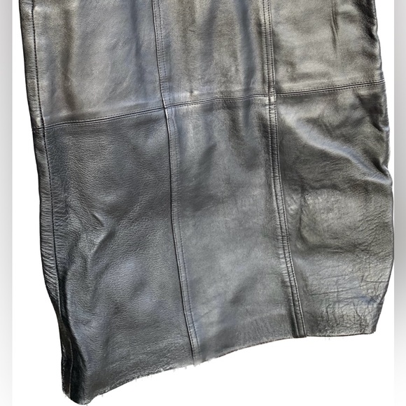 EUC Vintage leather pencil skirt Gossip Vancouver Canada - Picture 4 of 7
